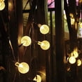 thumbnail image 5 of 2X Bombillas de Luz Solar de 8 Modos Bola de Cristal 5M Luces de Cadena LED Guirnaldas de Luces de Hadas para la Fiesta de Navidad Decoración Al Aire Libre, 5 of 5