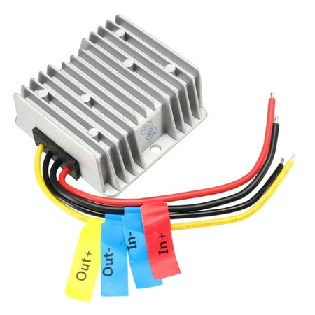 Uxcell DC/DC Converter 24V To 12V 40A 480W - Waterproof IP68 Buck Transformer With Protections