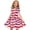Multicolor ab, variant on Girls' Patriotic Star Print A-Line Dress, Round Neck Short Sleeve 4th of July Casual Summer Dress for Kids Multicolor aj 11 Years