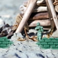 thumbnail image 2 of 10 Pcs Sac de Sable Bunker Modèle Déco Soldat Accessoires de Scène de Combat (Vert), 2 of 5