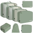 thumbnail image 1 of Juego de 8 organizadores de equipaje BAGAIL de Packing Cubes, color verde matcha, 1 of 6