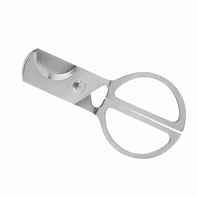 Tijeras Parar Cortar Cigarros de Bolsillo de Acero inoxidable, Cuchillo de Doble Hoja, Portáles, Restentes al Desgaste, Corte Suave para Alta Precisión