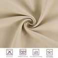 thumbnail image 4 of PiccoCasa 2Pcs Blockout Small Window Curtain Panel Kitchen Curtain, Beige 52 x 18 Inch, 4 of 8