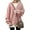 Pink, variant on Frontwalk Womens V Neck Sweaters Long Sleeve Cable Knit Pullover Jumper Tops Casual Winter Fall Chunky Knitwear Outwear
