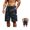 Dark Gray, variant on FOPSUFGWFO Men's Cargo Shorts Camo Elastic Mid Waist Drawstring Shorts Knee Length Daily Wear Outgoing Athletic Shorts With Pockets Dark Gray 3XL