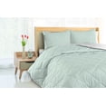 thumbnail image 3 of Ambesonne Springtime Down Alternative Quilt Comforter, Romance Leaves Bohemian, Queen, Mint Green and White, 3 of 5