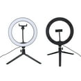 thumbnail image 3 of 10 Inch  Fill Light Bright Dimmable LED Cellphone Round Lamp with Tripod for Live Streaming, 3 of 7