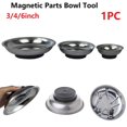 thumbnail image 3 of Lefu Circle Stainless Steel Magnetic Parts Bowl Tool Tray Nuts Bolts Screws Part Tray (3inch), 3 of 6