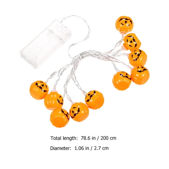 WEUVEB Orange LED String Lights, Battery Operated Fairy Lights for Party, , Home Decor, Indoor Decorative Lighting