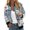 Blue01, variant on Jacket for Women Lightweight Transition Floral Print Aviator Jacket 2026 Fall Zip Up Jackets College Long Sleeve Windbreaker with Pockets Gray M