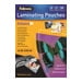 Fellowes - 100-pack - glossy - A5 (5.83 in x 8.25 in) lamination pouches