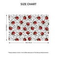 thumbnail image 2 of Placemats Set of 4 / 6, Red Ladybugs On Black Dotted Placemats for Dining Table Indoor/Outdoors Heat Resistant Washable Placemats 18" x 12", 2 of 8