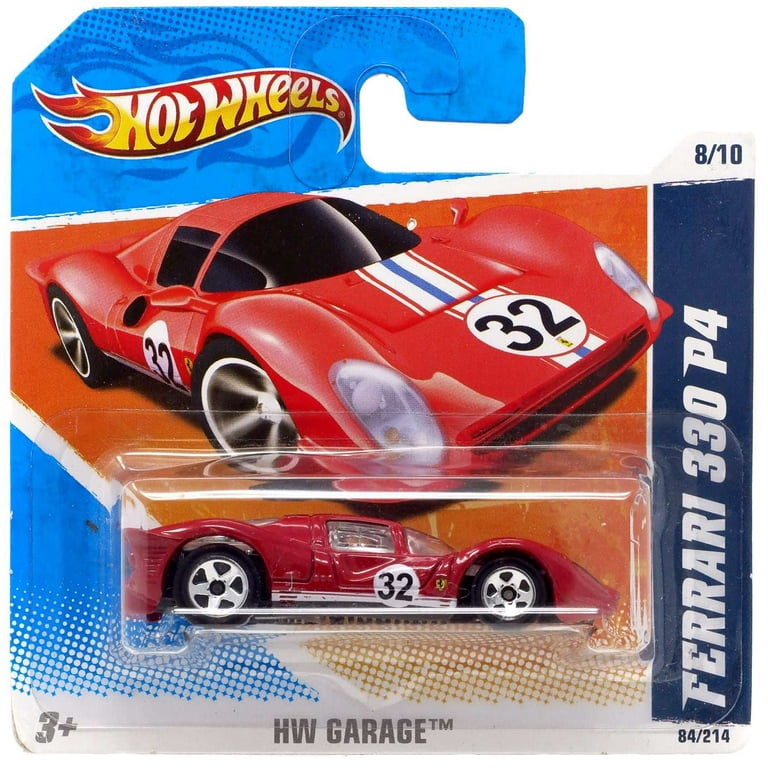 Hot Wheels HW Garage Ferrari 330 P4 Diecast Car Red Short Card
