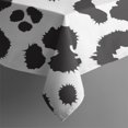thumbnail image 6 of White and Black Of Leopard Print Rectangle Tablecloth 60"x120",Waterproof Polyester Rectangle Table Cloth, Wipeable Spillproof Polyester Tablecloth for Dining, Camping, Indoor and Outdoor, 6 of 6