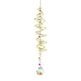 thumbnail image 1 of JJKBVCLO Spiral Garden Ornament Rainbow Crystal Pendant Pendant Rotating Wind Chime Catcher, 1 of 2
