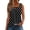 Black, variant on Women's Tank Tops Square Neck Pleated Front Camisole Tops for Women Polka Dot Print Loose Womens Summer Tops Casual Vacation L Black