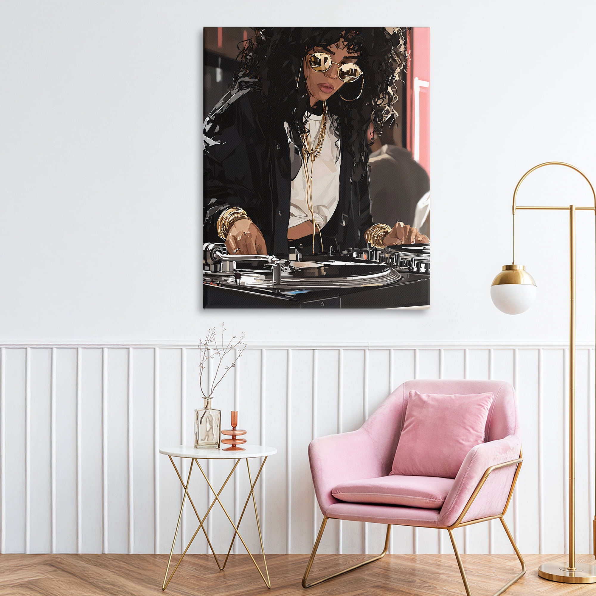 Stupell Industries DJ Focused On Turntables Canvas Wall Art, design by Franklyn Gregory