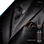 Ambition for Men EDP with DEO - 70 ML with 150 ML (2.4 oz and 5.0 oz) by Rasasi