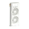 thumbnail image 1 of Ventilateur Tour à Double Tête Blanc avec Télécommande - Réglable à 180° et Rotatif à 90°, 3 Vitesses, Lumière d'Ambiance Colorée, Réservoir de 280ml, Ventilateur Portable de Refroidissement Alimenté par USB de 10W pour Maison/bureau/extérieur, 1 of 7