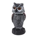 thumbnail image 2 of Plastic Owl, Shake Head High Simulation Owl Decoy To Scare Birds  for Barn for Boats, 2 of 8