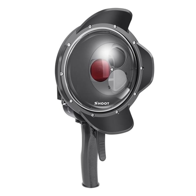 Puerto De Cúpula De Buceo, Carcasa Impermeable Con Filtro, Cúpula Conmutable Para Gopro Hero 7 6 5, Carcasa De Gatillo Negra Para Go Pro 7, Accesorio Scienceny EL012384-00