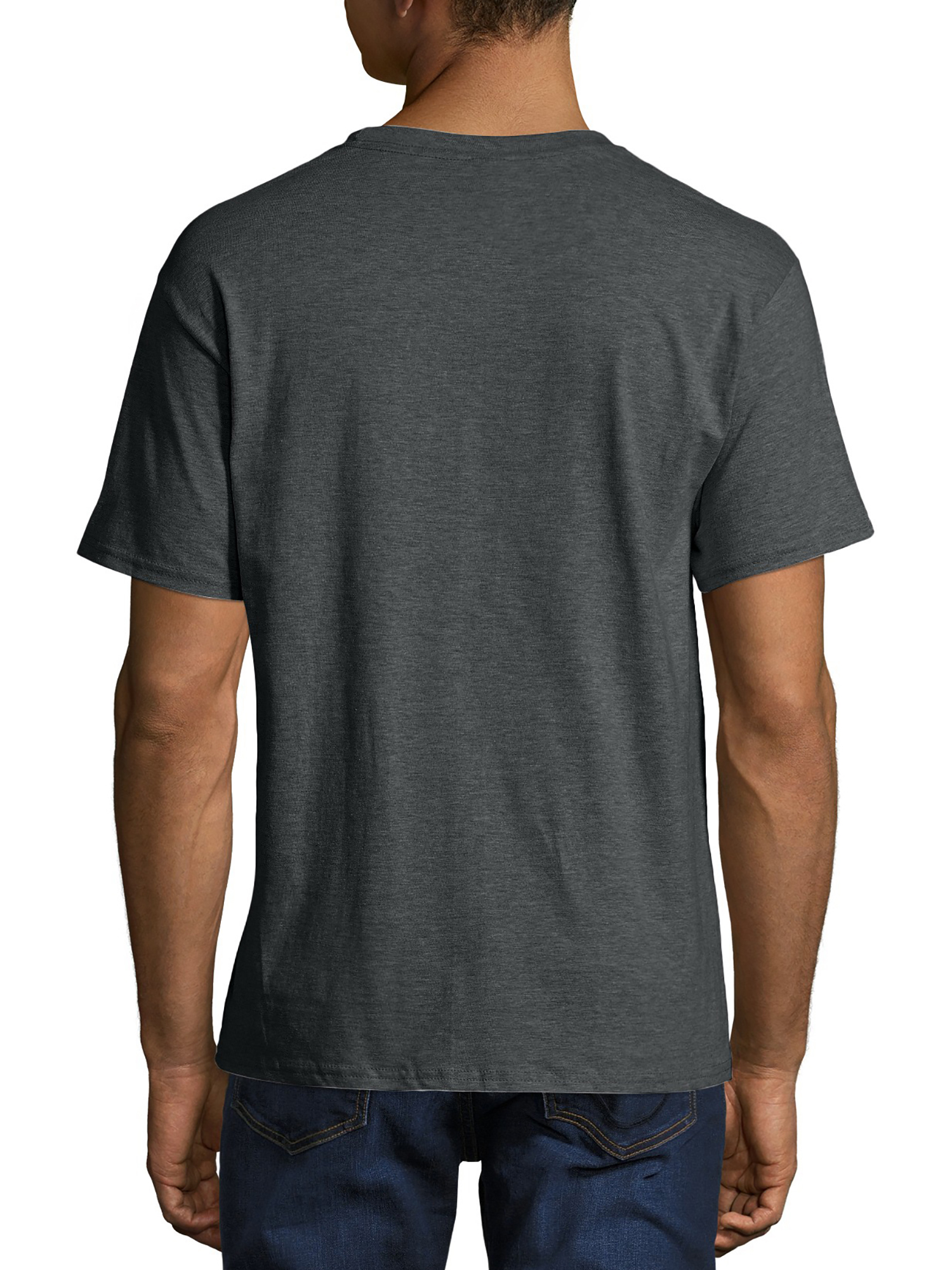 Hanes Men's and Big Men's Beefy-T Crew Neck Short Sleeve T-Shirt, Up To 6XL - image 2 of 7