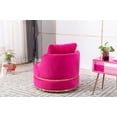 thumbnail image 4 of CAROCC Modern Akili Swivel Accent Chair Barrel Chair for Hotel Living Room Modern Leisure Chair, 4 of 8