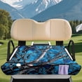 thumbnail image 2 of Bulopur Blue Camo Club Car Golf Cart Seat Covers Soft Golf Cart Towel Seat Covers with 4 Front Pockets& Nonskid Bottom Compatible with EZGO, Yamaha, Club Car, 2 of 8