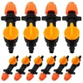 thumbnail image 1 of LEEYNEER 10 Pcs Drip Irrigation Sprayer Irrigation Exhaust Valve Orange Nozzle Drip System Emitters Adjustable Drip Emitters, 1 of 6