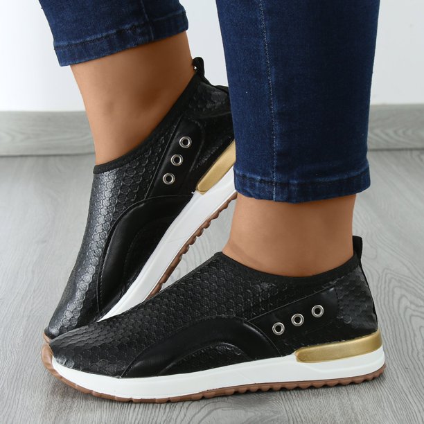 LEEyWorld Walking Shoes Women Slip on Sneakers for Women Arch Support