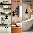 thumbnail image 3 of Metal Towel Ring Boat Anchor Rope Metal Hand Towel Holder Vintage Nautical Theme Wall Mounted Rope Towel Rack Solid Anchor Towel Ring for Hanging Towel Home Bathroom Wall Decoration, 3 of 9