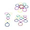 thumbnail image 4 of Hopscotch Ring Toss Game 15-Inch Sensory Coordination Training Agility Grid Outdoor Physical Workout Fitness Set for Early Learners, 4 of 6