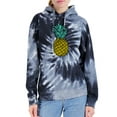 thumbnail image 2 of Wild Bobby, Trendy Tropical Pineapple, Fashion, Unisex Graphic Hoodie Sweatshirt, Spiral Black, XX-Large, 2 of 4