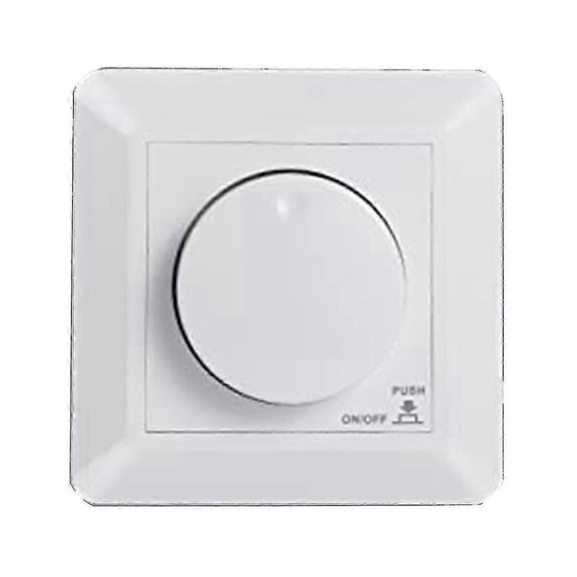Flush-Mounted LED Dimmer Switch for Dimmable Bulbs & Halogens, 5-300W Phase Adjustable
