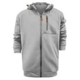 thumbnail image 3 of SNOWSONG Baggy Hoodie Men Mens Jacket Men's Casual Long Sleeve Drawstring Hooded Sweatshirt Loose Zipper Cardigan Jacket Zip up Hoodie Men Big and Tall Hoodie Gray 2XL, 3 of 7