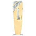 thumbnail image 5 of 10kt Yellow Gold His Hers Round Diamond Square Matching Wedding Set 5/8 Cttw, 5 of 5