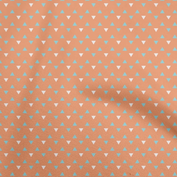 oneOone Rayon Orange Fabric Geometric Diy Clothing Quilting Fabric Print Fabric By Yard 56 Inch Wide
