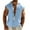Light Blue, variant on Wyobmus Mens Sleeveless Linen Tank Top Summer Causal Button V Neck Workout Hoodies Lightweight Muscle Tank Shirts With Hooded Khaki