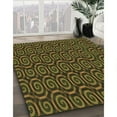 thumbnail image 3 of Ahgly Company Machine Washable Indoor Round Transitional Dark Yellow Green Area Rugs, 8' Round, 3 of 7