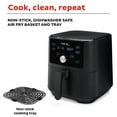 Instant Vortex 6Quart Air Fryer Oven with Single Basket, 4in1 Function, Black