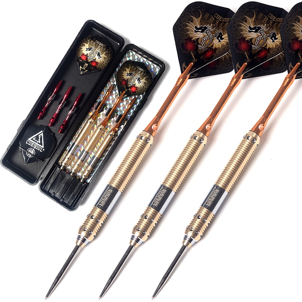 NEW CUESOUL Dragon Series 21 Grams Steel Tip Darts design darts Golden/Red