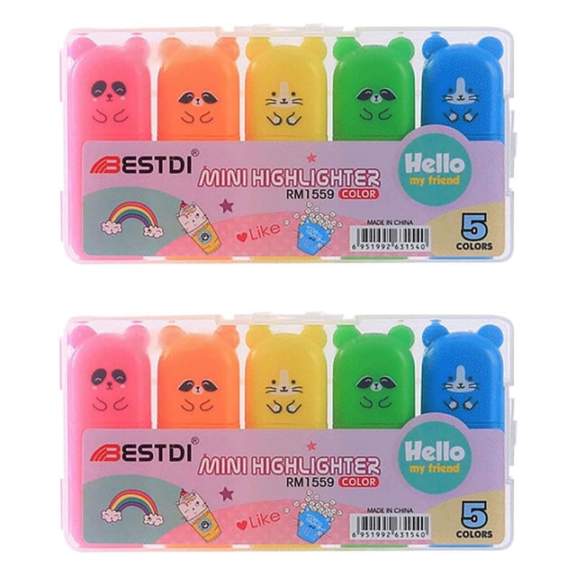 EGNMCR Color Highlighter Style 4 / 5 / 6 Colors Available Color Marker Pen Set 10ML Graffiti pen