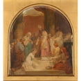 thumbnail image 2 of Nicolas Louis François Gosse 15x16 Black Ornate Wood Framed Double Matted Museum Art Print Titled - The Presentation of the Virgin to the Temple (1857), 2 of 5
