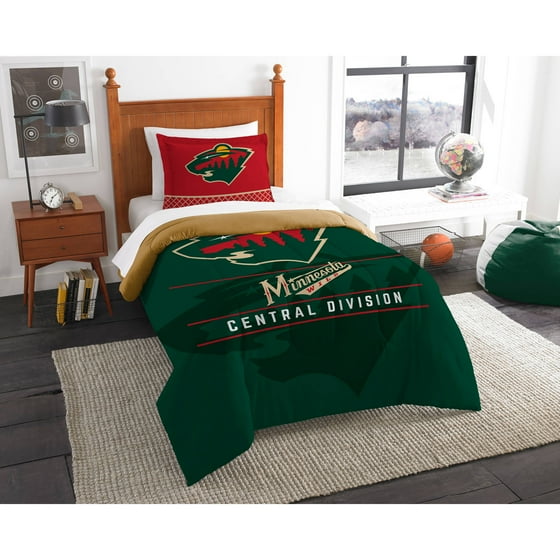 Nhl Minnesota Wild Draft Bedding Comforter Set Com