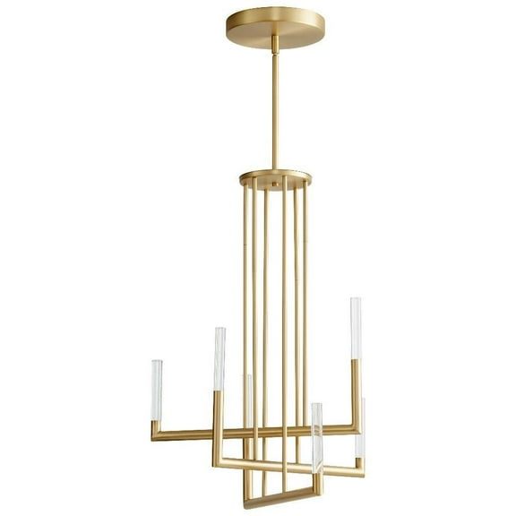 33 inch 192W 6 Led Chandelier-Aged Brass Finish Bailey Street Home 766-Bel-4591240