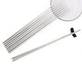 thumbnail image 3 of 1 Pair Stainless Steel Extra Long 14 Inch Hot Pot Chopsticks for Cooking Frying Noodle, 3 of 10