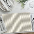 thumbnail image 3 of CounterArt "Black Ticking Stripe" 24 Sheet Reusable Premium Paper Placemats, 3 of 6