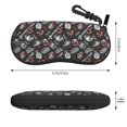 thumbnail image 2 of KLL Japanese Sushi Hashi Print Eyeglass Case for Men & Women's Classy Travel Eyewear Holder Case Zipper Eyeglasses Case With Hook, 2 of 6