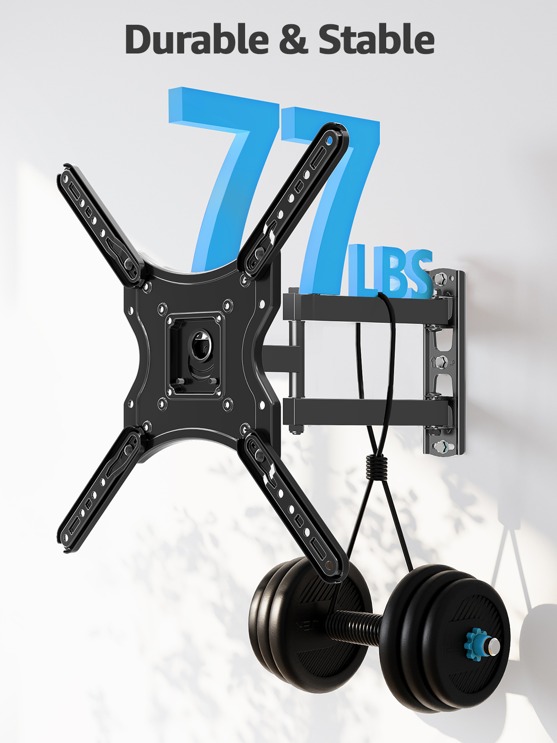 Mount Pro Full Motion TV Wall Mount, 26-65 Inch, 77 lbs photo 3