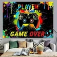 thumbnail image 2 of Game Tapestry Wall Decor, Colorful Gamepad Tapestry Wall Hanging for Teen Boys Men Bedroom Gaming Room,Cool Gaming Tapestry for Gamer Poster Blanket College Dorm Home Decor 70X60IN, 2 of 4